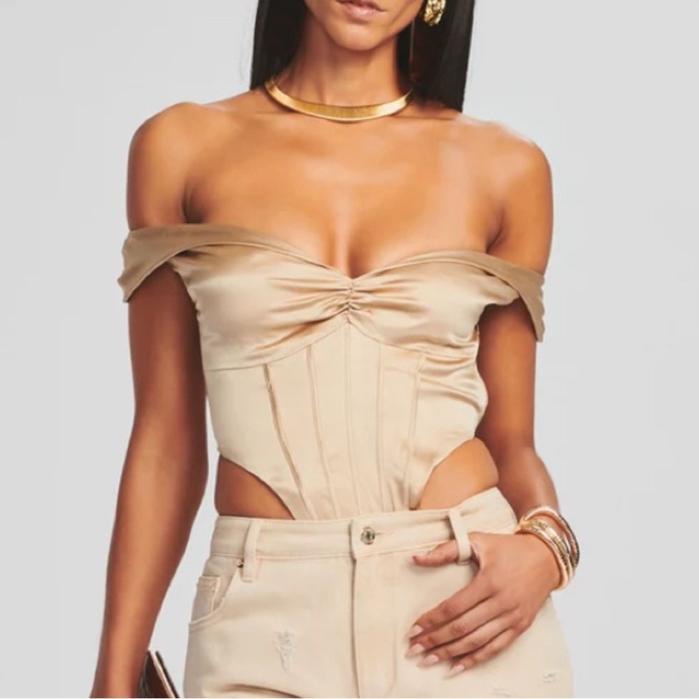 Retrofete Rozik Bodysuit in Nude, size L